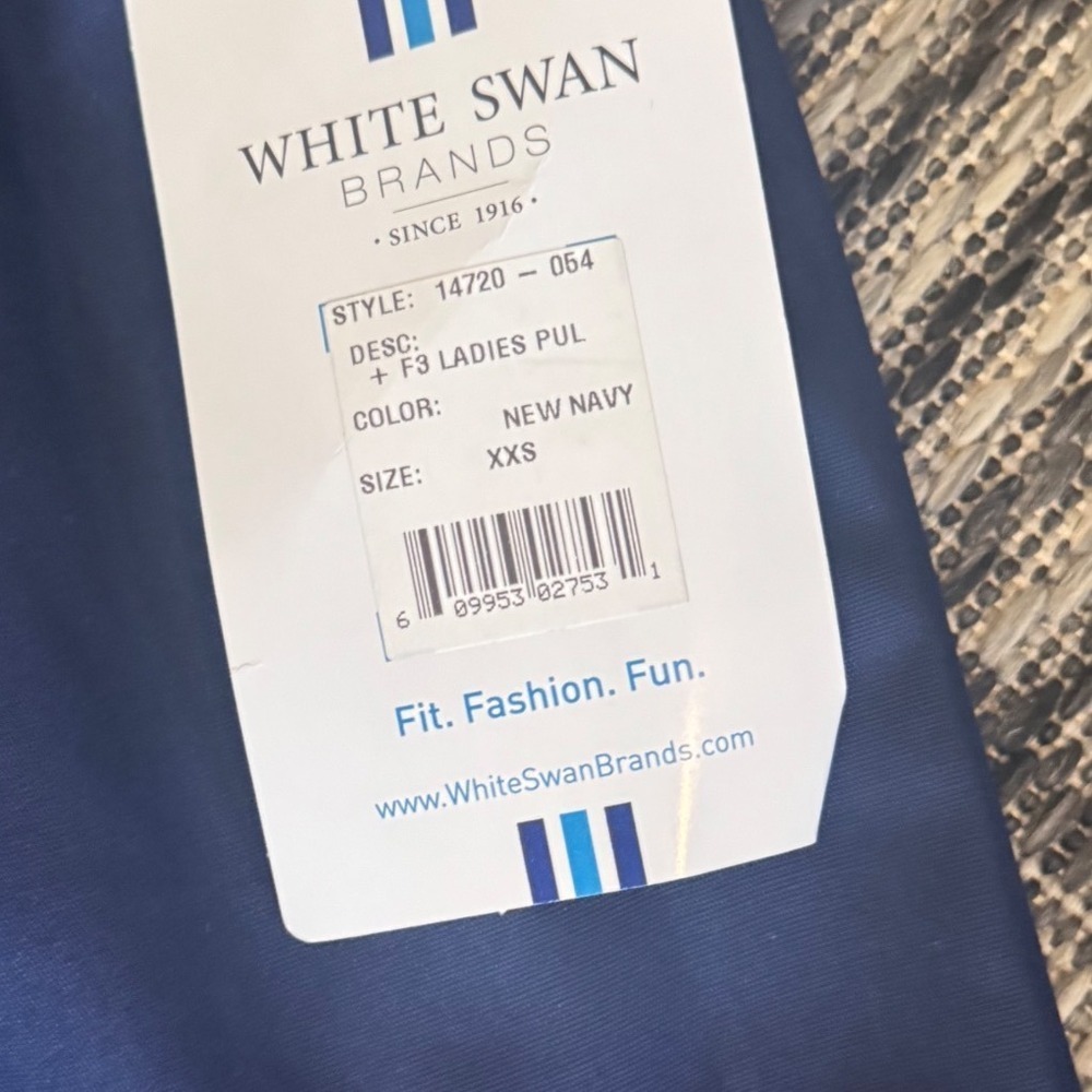 White swan-new with tags boot cut navy size XXS women's scrub pants - Picture 2 of 3